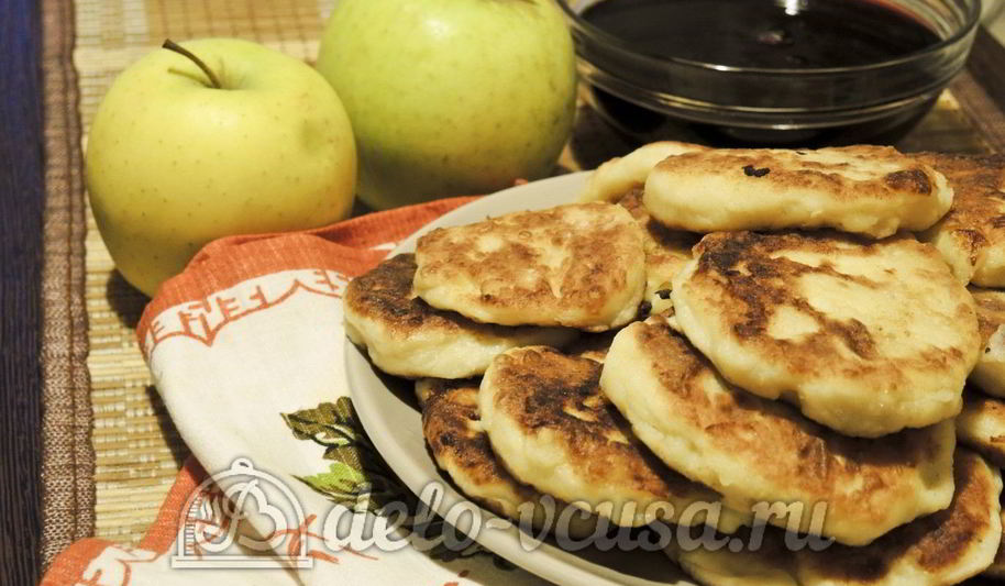 Рецепт сырники с яблоками