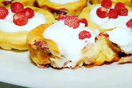 Сырники с земляникой в духовке