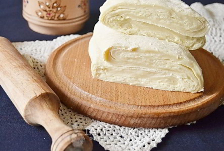 Слоеное бездрожжевое тесто