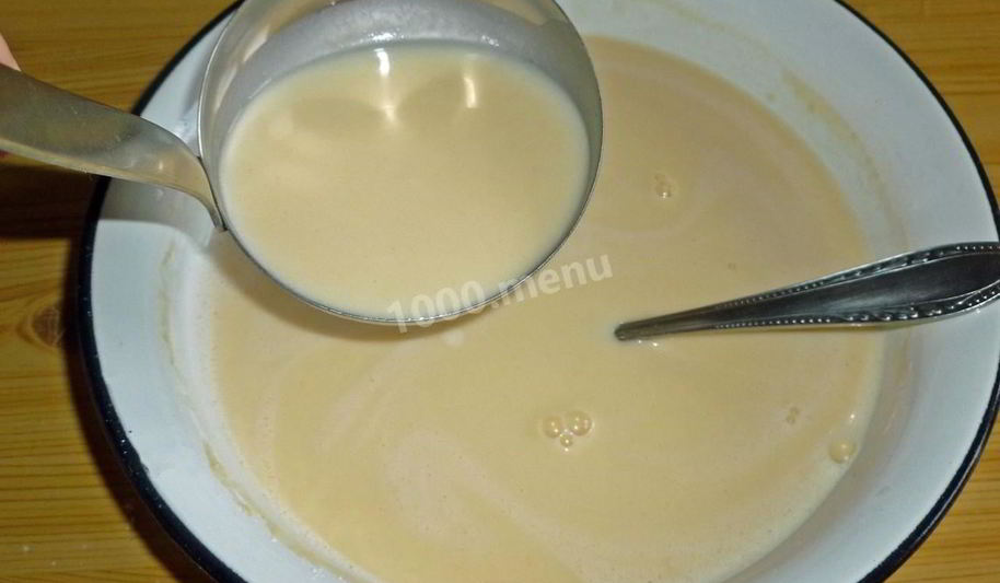 Рецепт тесто на блины на сыворотке