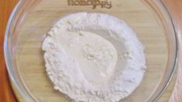 ШАГ 2. тесто на кефире без яиц