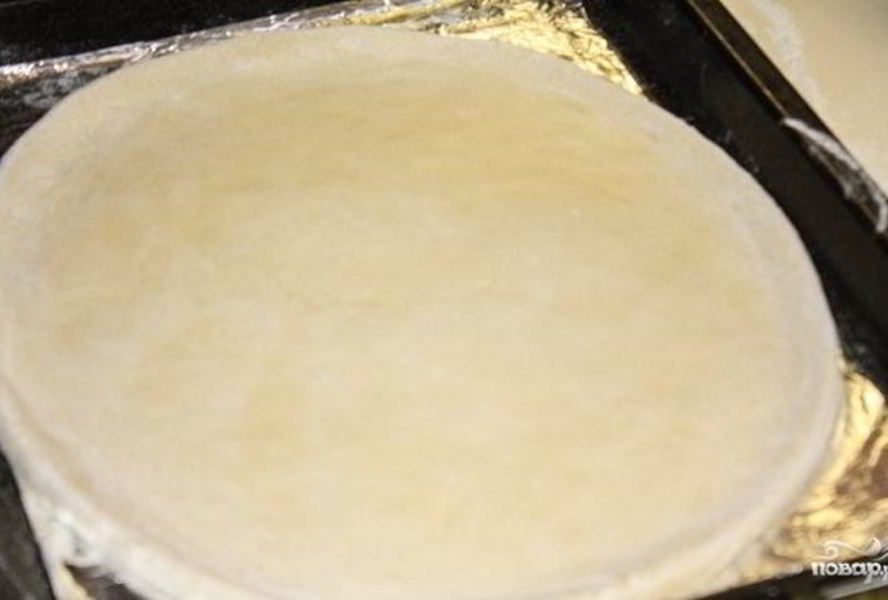 Тонкое бездрожжевое тесто для пиццы