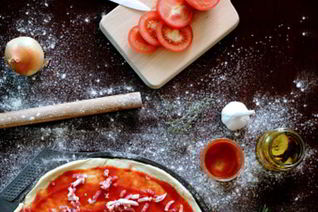 Тонкое тесто для пиццы