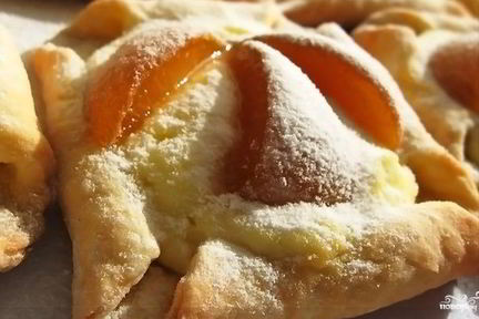 Творожное тесто с абрикосами