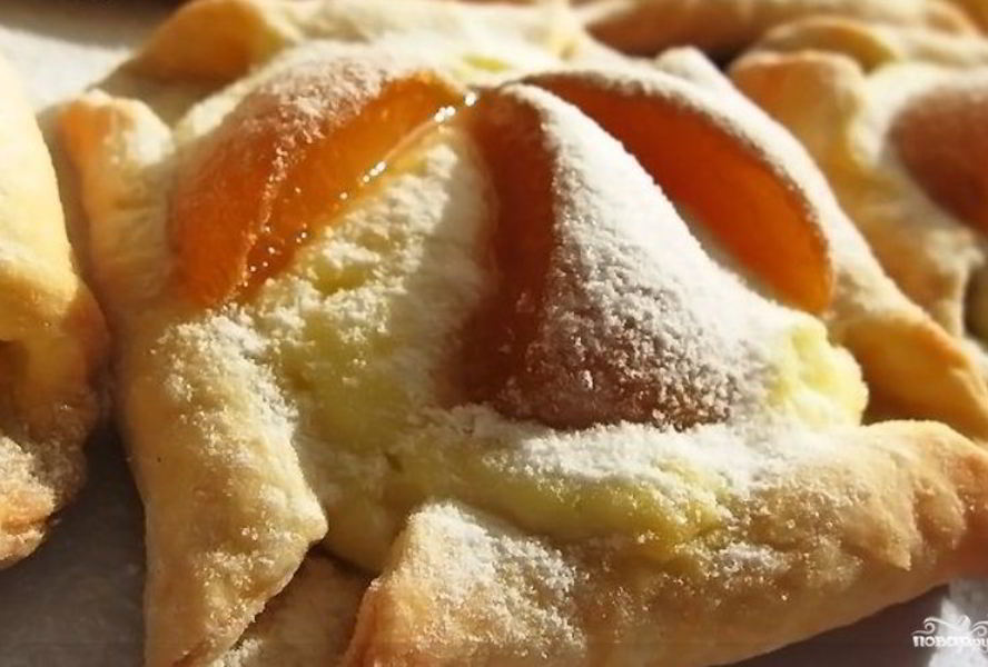 Творожное тесто с абрикосами