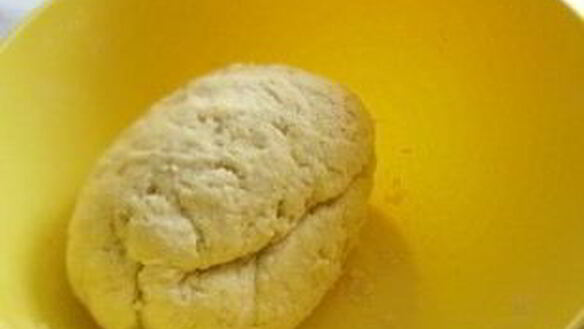 ШАГ 3. творожное тесто с абрикосами