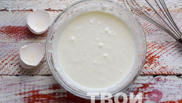 ШАГ 2. бисквит на кефире