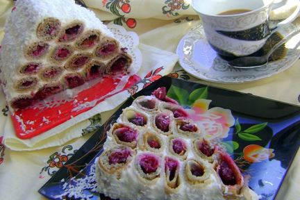 Блинный тортик Избушка