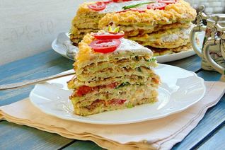 Кабачковый торт с сыром