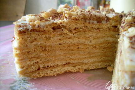 Медовик без масла