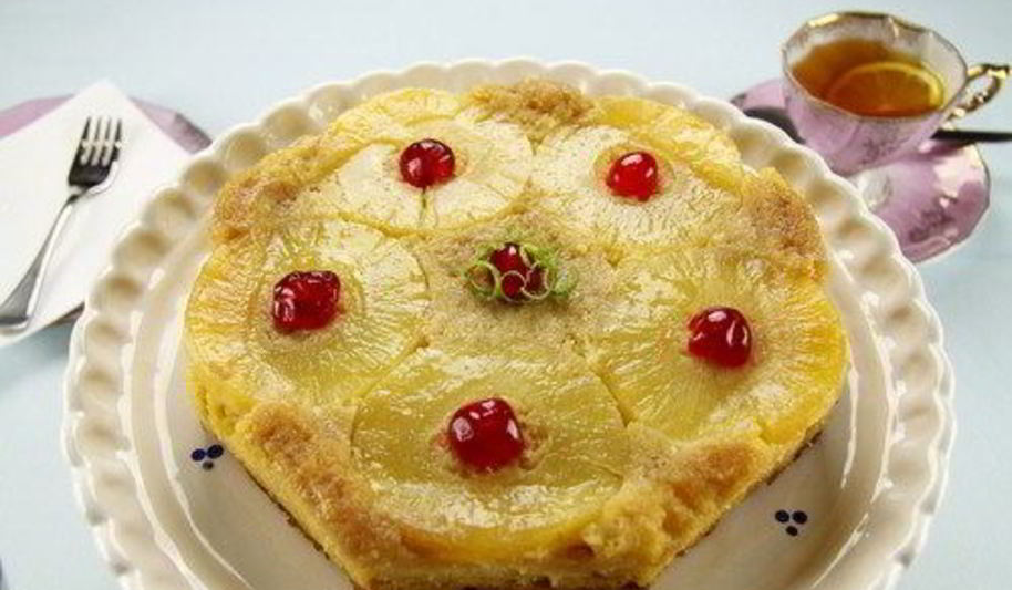 Рецепт миндальный торт с фруктами и рисовой начинкой