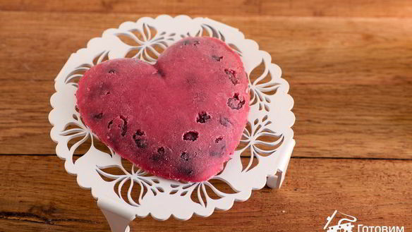 ШАГ 13. муссовый торт сердце с вишней, лимоном и ванилью