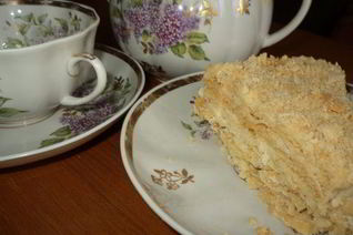 Наполеон с пивом и кремом