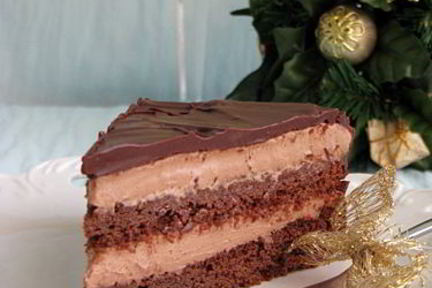 Праздничный трюфельный торт