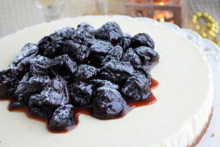 Рисовый торт с белым шоколадом и черносливом