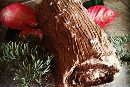 Рождественский торт Полено