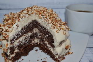 Шоколадно-кофейный торт