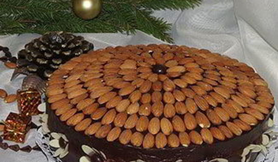 Рецепт шоколадно-миндальный торт