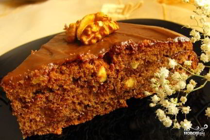 Шоколадно-ореховый торт
