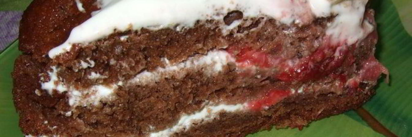 Шоколадный йогуртовый торт