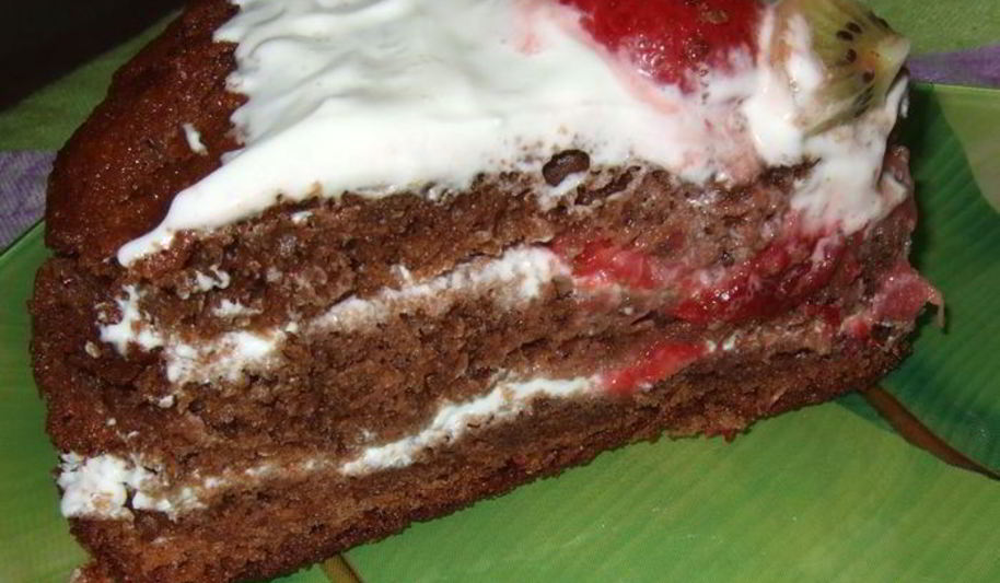 Рецепт шоколадный йогуртовый торт