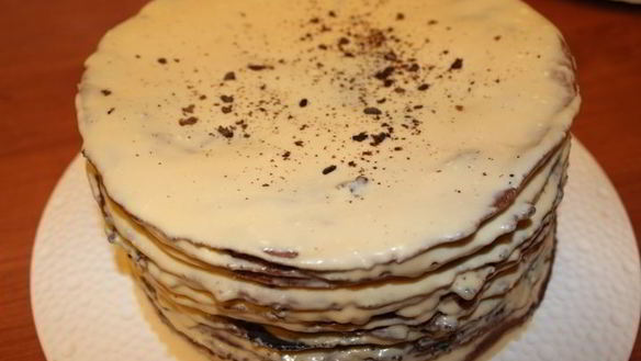 ШАГ 16. шоколадный медовик с черносливом