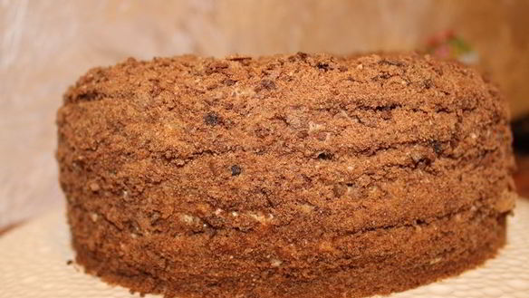 ШАГ 17. шоколадный медовик с черносливом