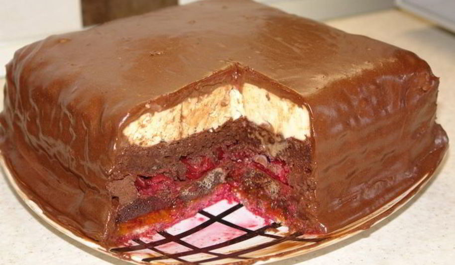 Рецепт шоколадный торт с пьяной вишней