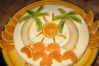 Сладкий торт Банановый рай