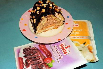 Торт без выпечки Домик