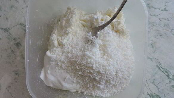 ШАГ 2. торт без выпечки домик