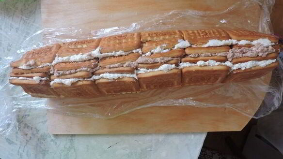 ШАГ 7. торт без выпечки домик