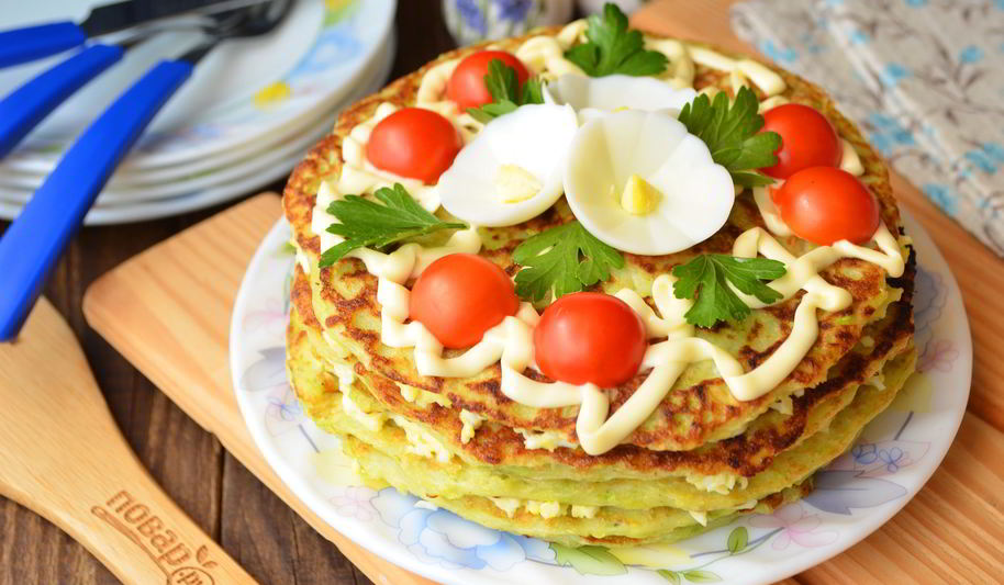 Рецепт торт из кабачковых блинчиков