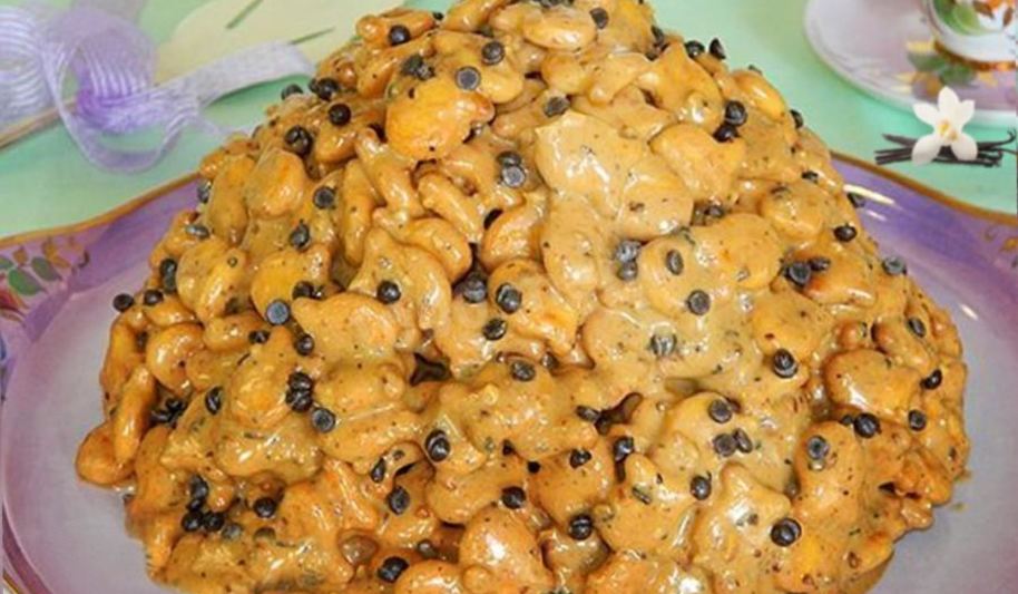 Рецепт торт из рыбок со сгущенкой