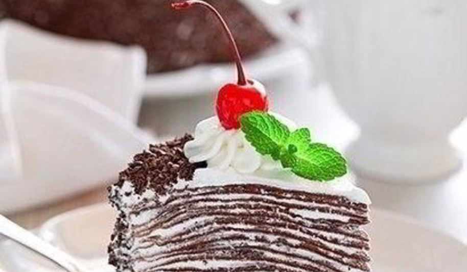 Рецепт торт из шоколадный блинчиков со сливочно-шоколадным кремом