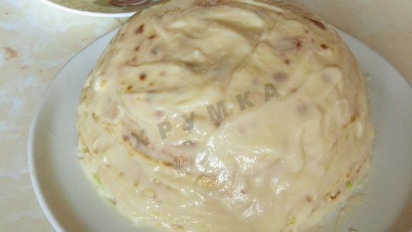 ШАГ 20. торт изумрудная черепаха на сковороде