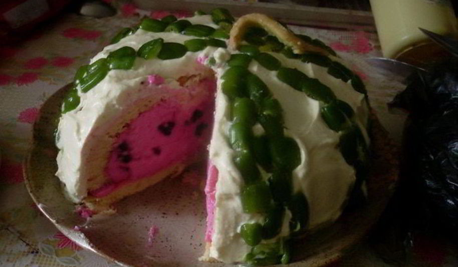 Рецепт торт-купол арбуз без красителей