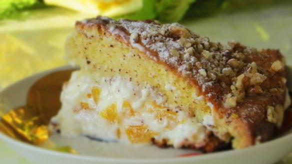 ШАГ 15. торт персиковый вулкан