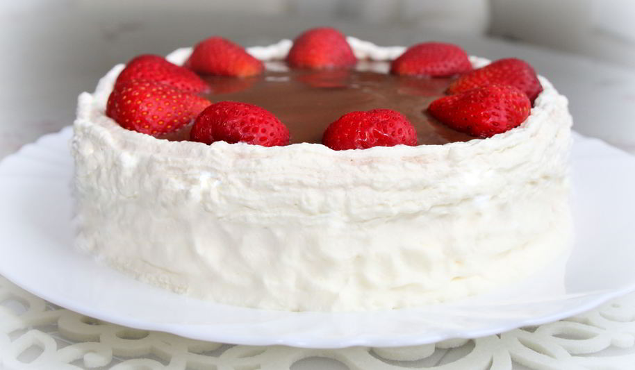 Рецепт торт с творожно-клубничным суфле