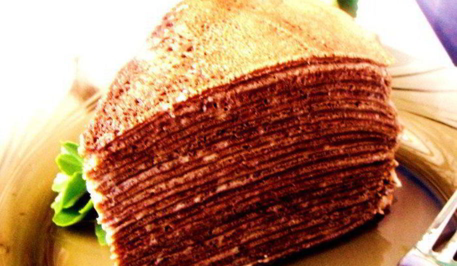 Рецепт торт шоколадно-креповый с заварным кремом