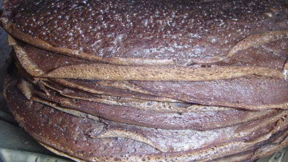 ШАГ 4. торт шоколадно-креповый с заварным кремом