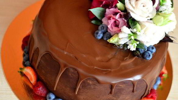 ШАГ 21. торт шоколадно-сливочный цветочная феерия