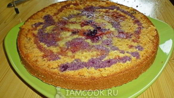 ШАГ 14. торт стаканник с черничным кремом