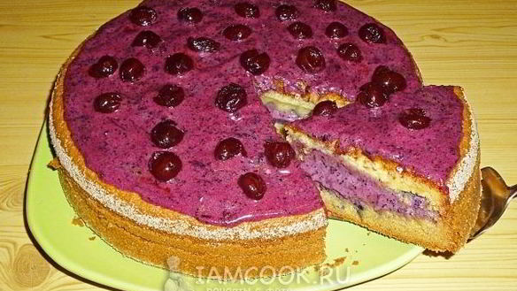 ШАГ 20. торт стаканник с черничным кремом
