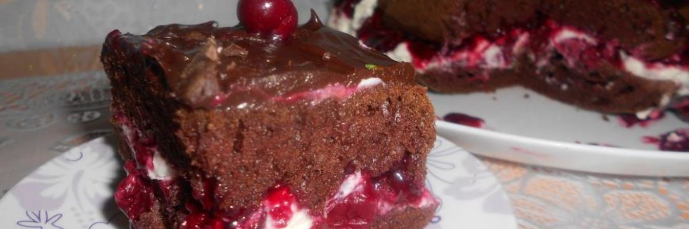 Торт Вишнево-шоколадное сердце