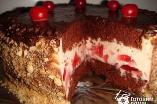 Торт Вишневый закат