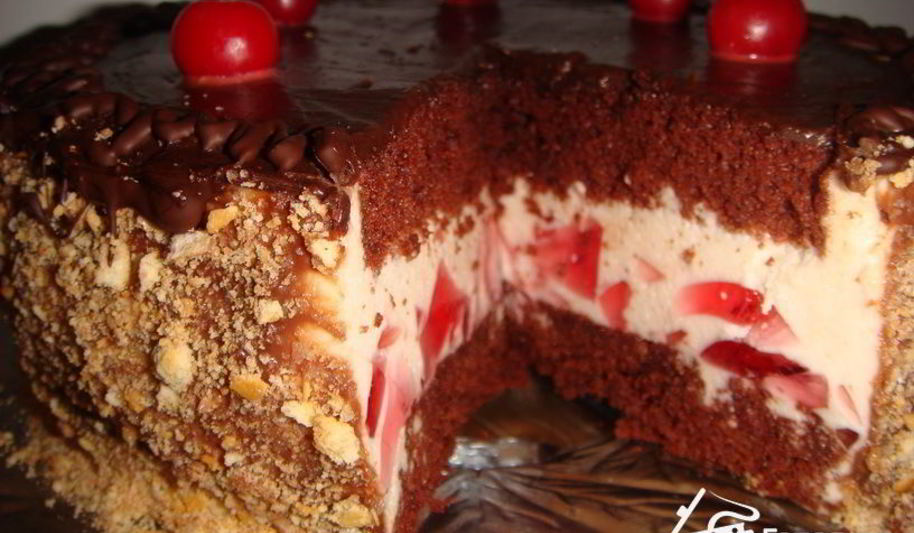 Рецепт торт вишневый закат