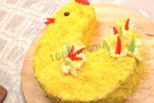 Торт Золотой петушок