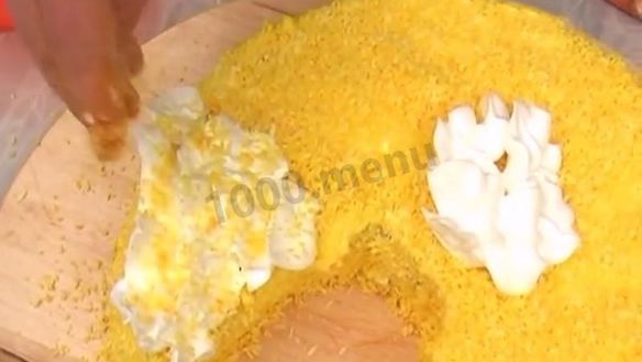 ШАГ 19. торт золотой петушок