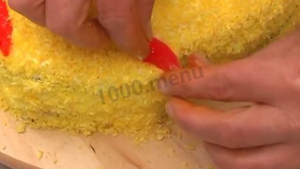 ШАГ 22. торт золотой петушок